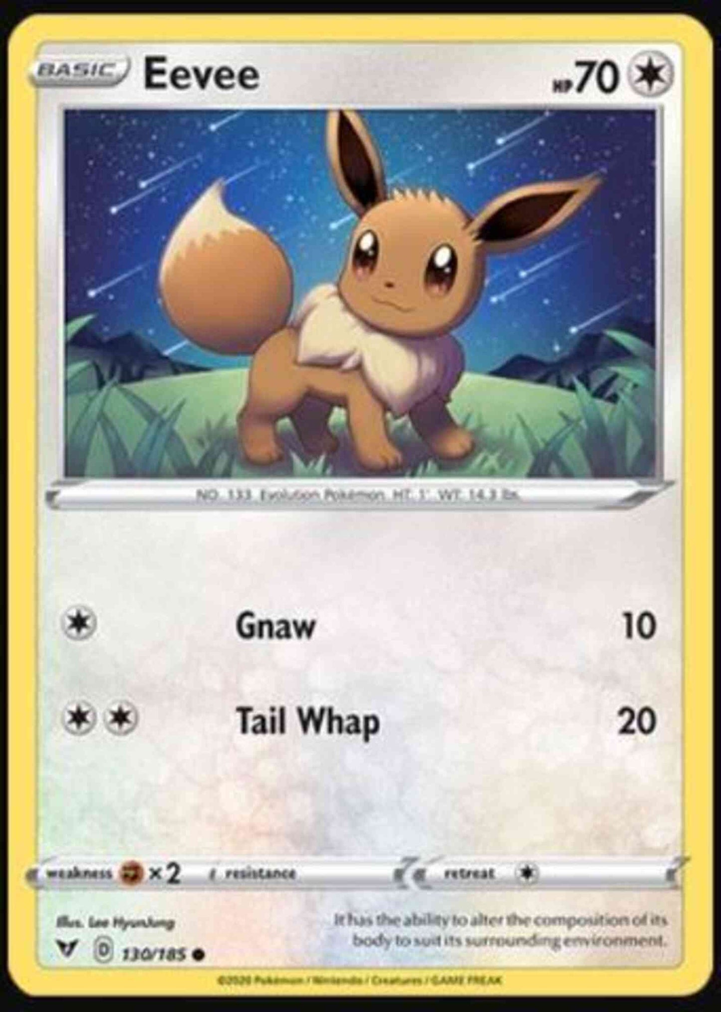 Eevee - 130/185 - Common [swsh4-130] [Non-Holo]