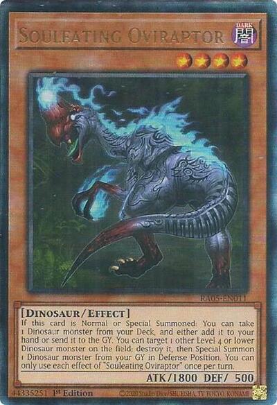 Souleating Oviraptor - RA05-EN011 - Ultimate Rare - 1st Edition