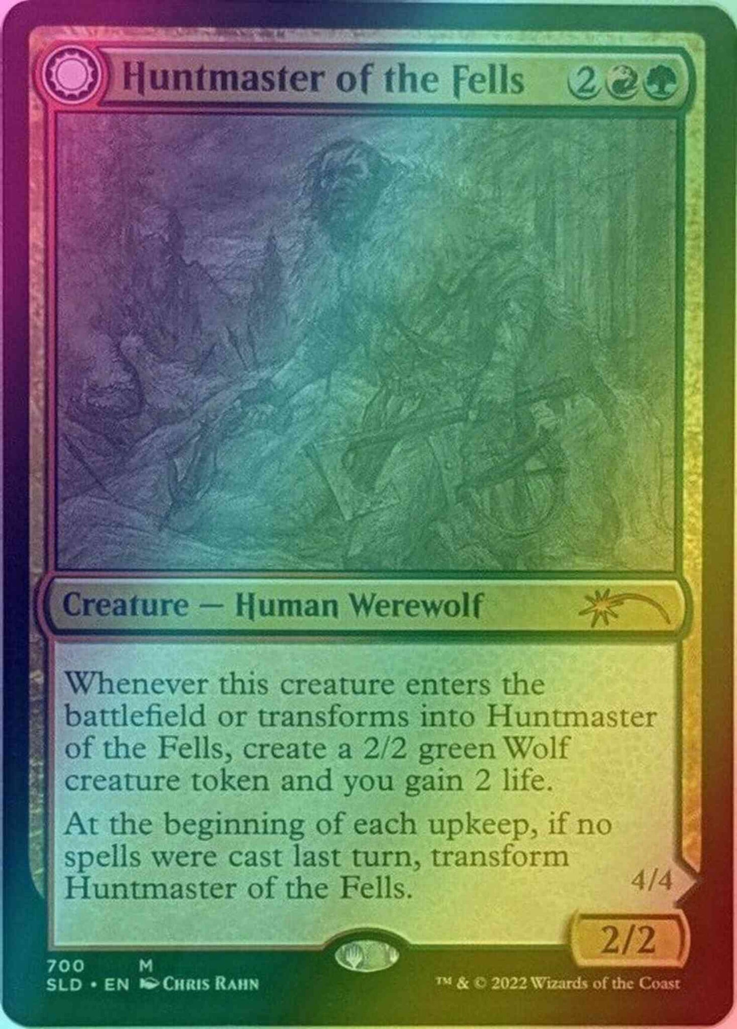 Huntmaster of the Fells // Ravager of the Fells [0700] [Sketch] [Chris Rahn] [Secret Lair Drop] [Foil]