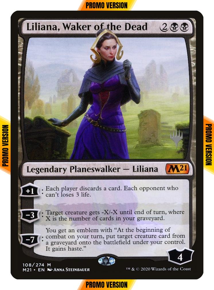 Liliana, Waker of the Dead [Promo Pack] [108p] [Core Set 2021 Promos] [Foil]