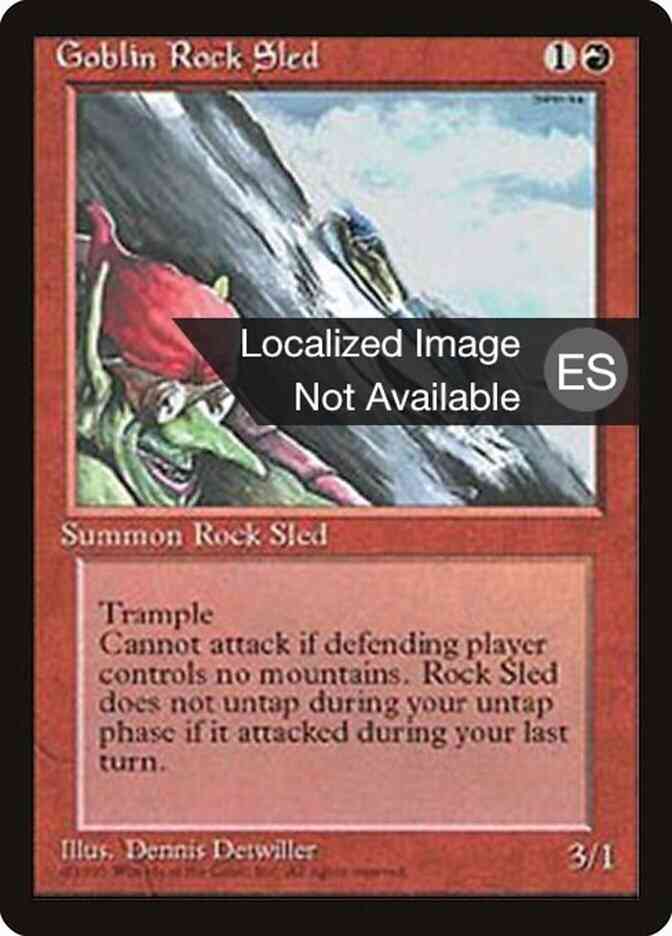 Goblin Rock Sled - Spanish [199] [Fourth Edition Black Border: Spanish] [Non-Foil]
