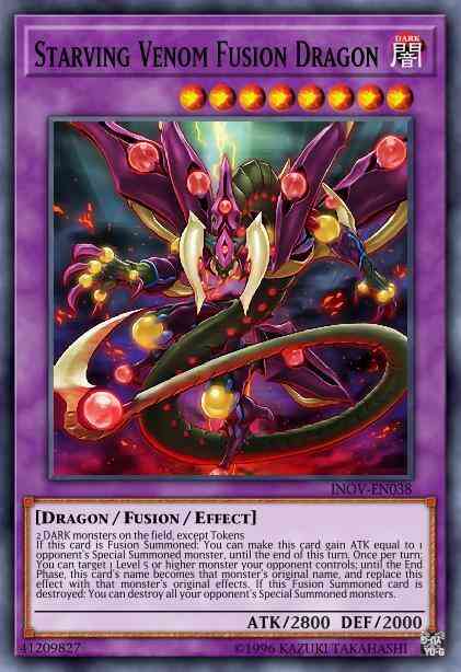 Starving Venom Fusion Dragon - INOV-EN038 - Secret Rare - 1st Edition