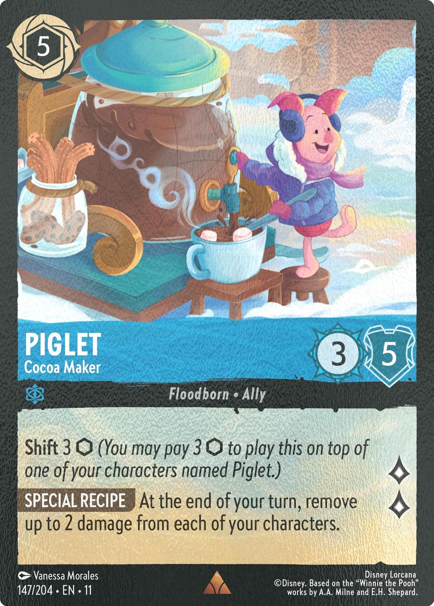 Piglet - Cocoa Maker - 147/204 [Winterspell] [Cold Foil]