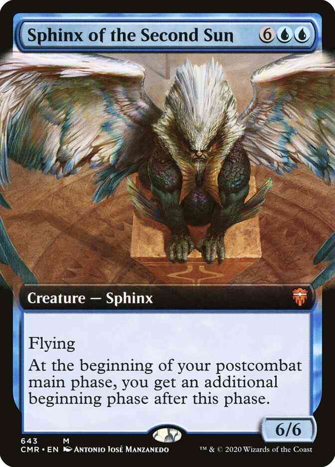 Sphinx of the Second Sun [643] [Extended Art] [Commander Legends] [Non-Foil]
