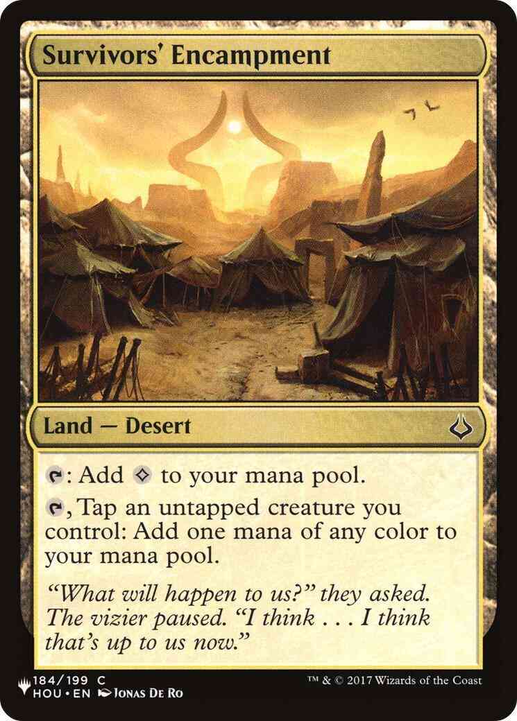 Survivors' Encampment [HOU-184] [The List] [Non-Foil]