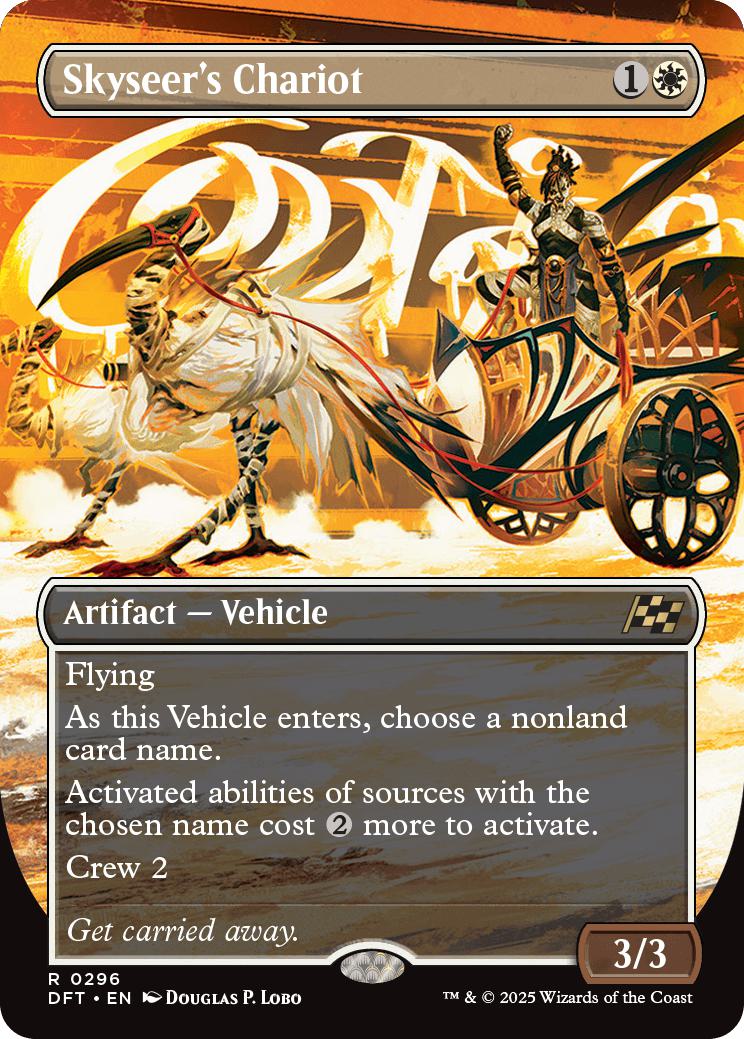 Skyseer's Chariot [296] [Borderless] [Revved Up] [Aetherdrift] [Non-Foil]