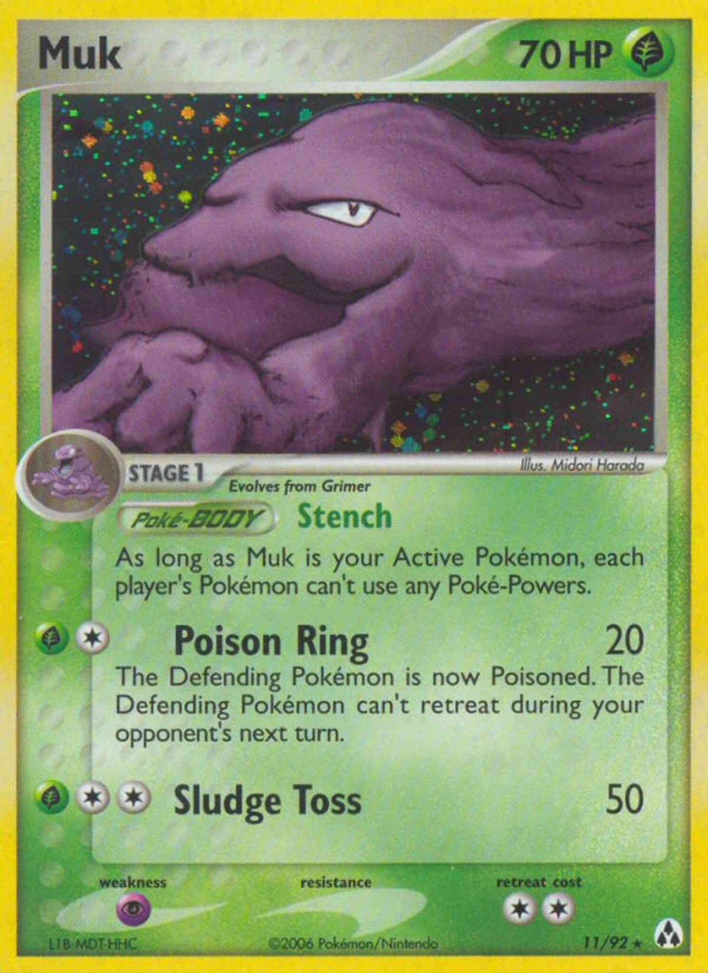 Muk - 11/92 - Rare Holo [ex12-11] [Holo]
