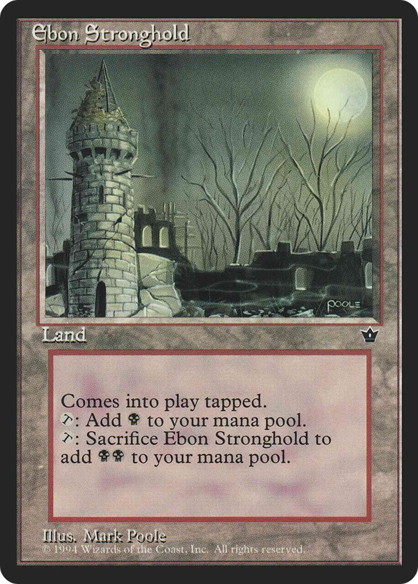 Ebon Stronghold [95] [Fallen Empires] [Non-Foil]