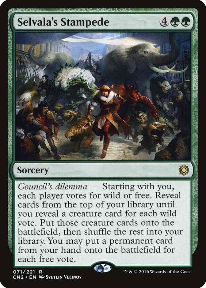 Selvala's Stampede [71] [Conspiracy Take The Crown] [Non-Foil]