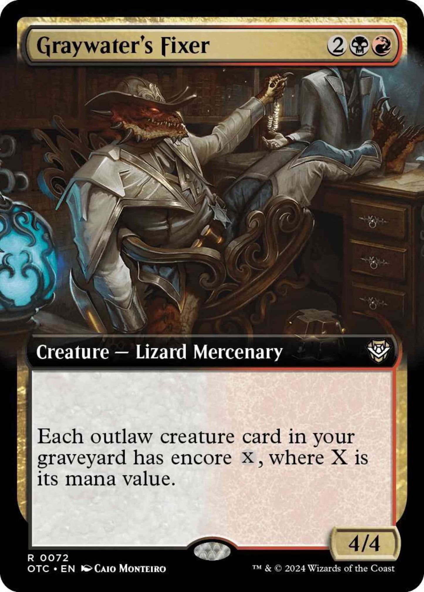 Graywater's Fixer [72] [Extended Art] [Outlaws of Thunder Junction: Commander] [Non-Foil]