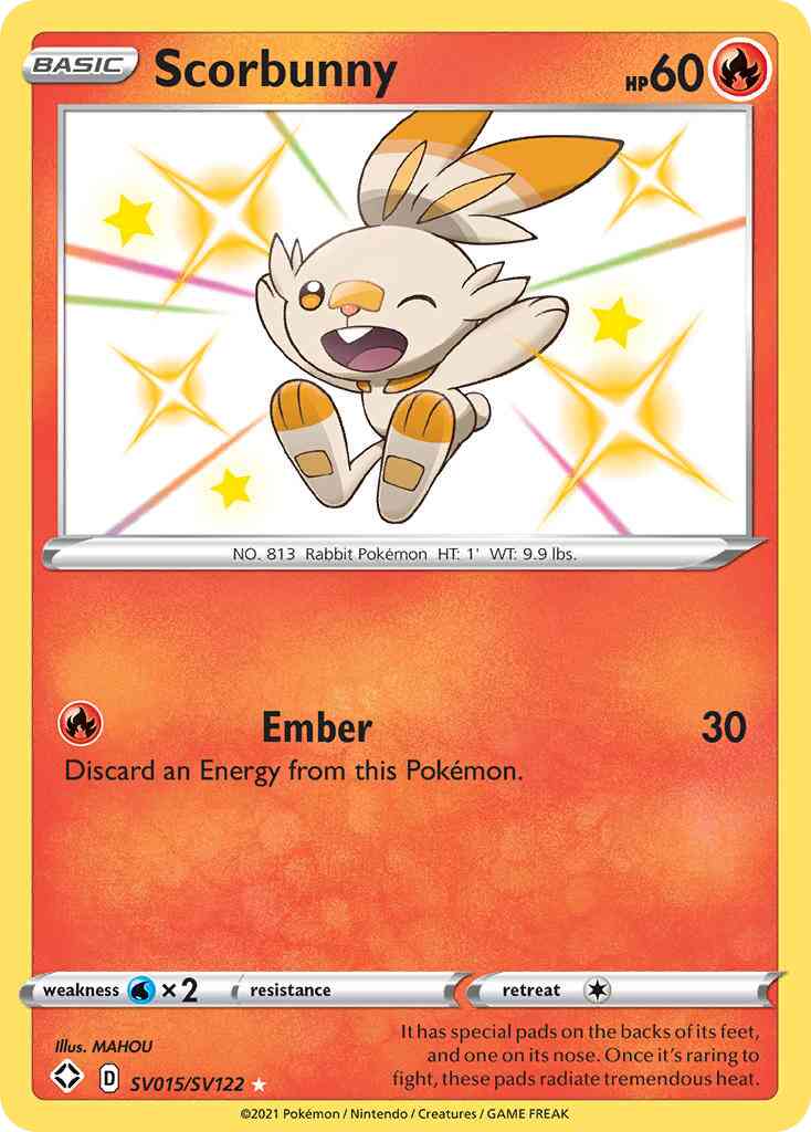 Scorbunny - SV015/SV122 - Rare Shiny [swsh45sv-SV015] [Holo]