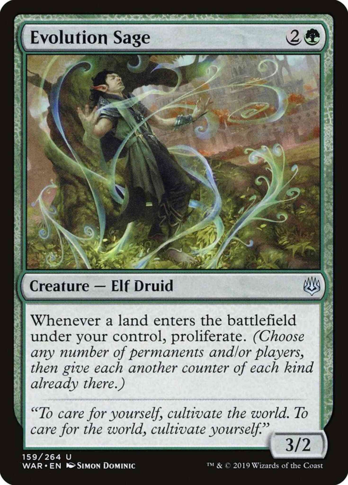 Evolution Sage [159] [War of the Spark] [Non-Foil]