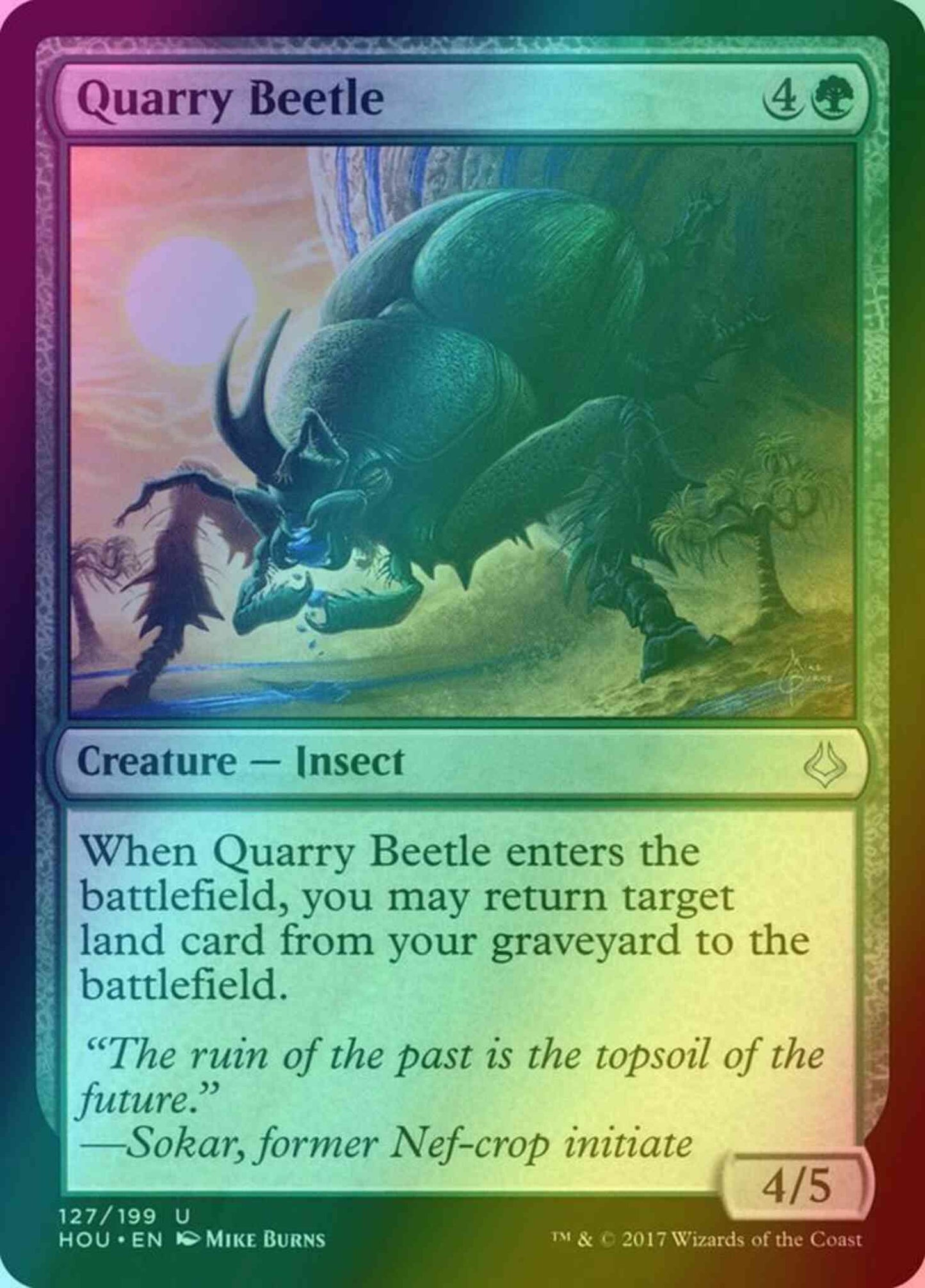 Quarry Beetle [127] [Hour of Devastation] [Foil]