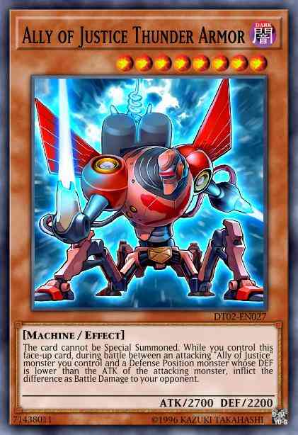 Ally of Justice Thunder Armor - HA02-EN021 - Super Rare - Unlimited