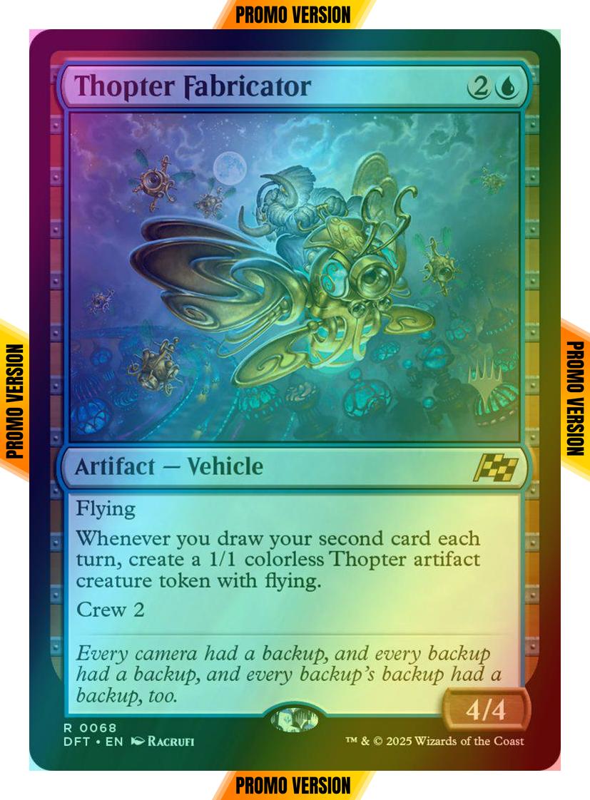 Thopter Fabricator [68p] [Promo Pack] [Aetherdrift: Promos] [Foil]