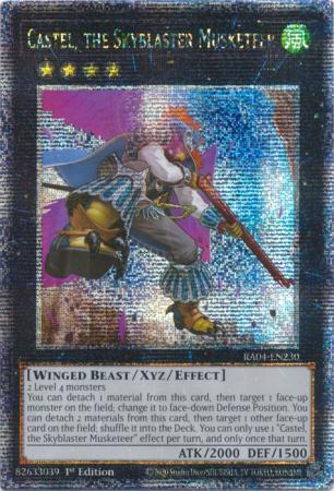 Castel, the Skyblaster Musketeer - RA04-EN230 - Quarter Century Secret Rare - 1st Edition