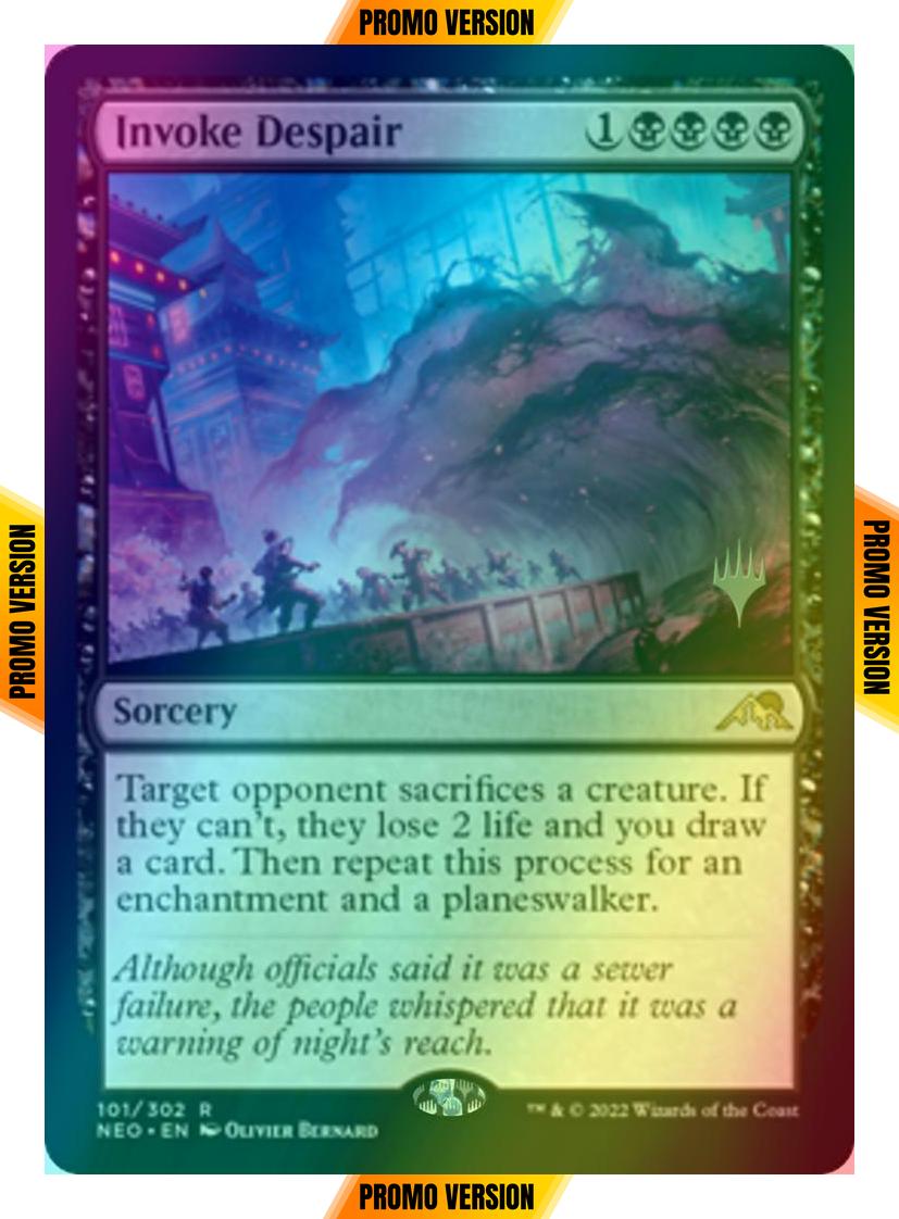 Invoke Despair [Promo Pack] [101p] [Kamigawa: Neon Dynasty: Promos] [Foil]