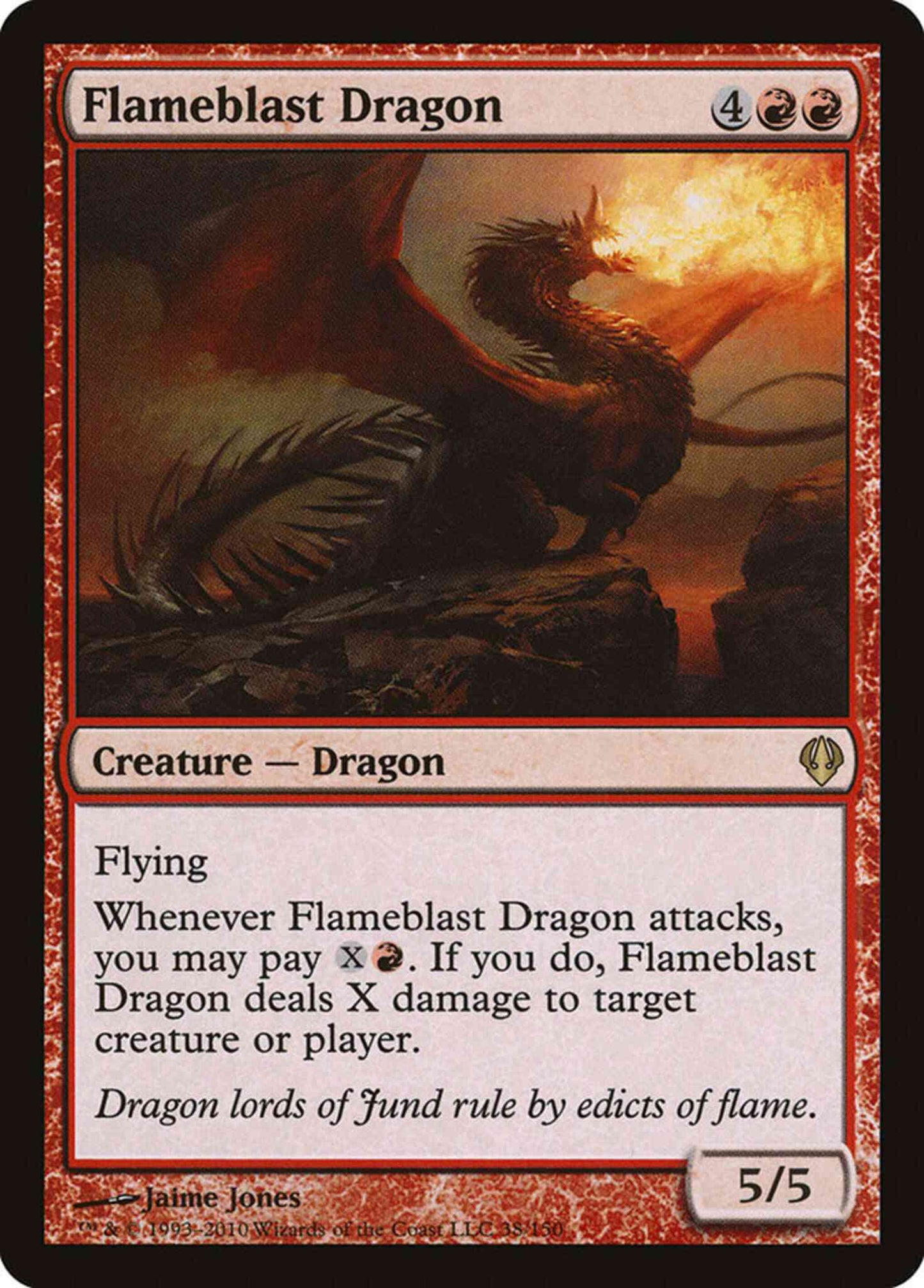 Flameblast Dragon [38] [Archenemy 2010] [Non-Foil]