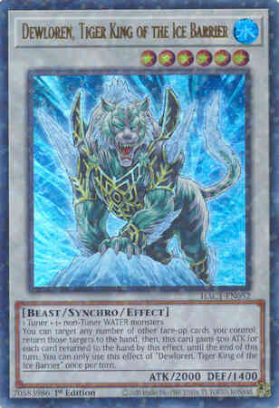 Dewloren, Tiger King of the Ice Barrier - HAC1-EN052 - Duel Terminal Ultra Parallel Rare - 1st Edition