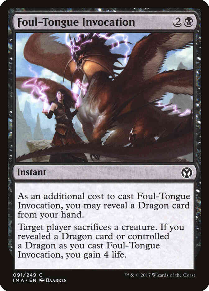 Foul-Tongue Invocation [91] [Iconic Masters] [Non-Foil]