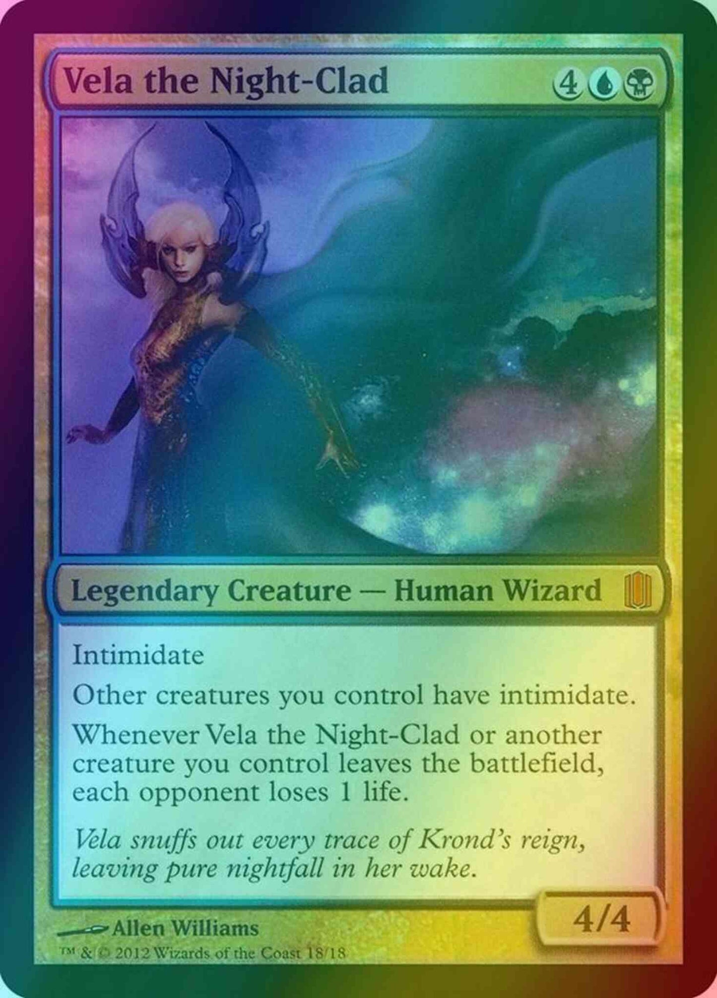Vela the Night-Clad [18] [Commander's Arsenal] [Foil]