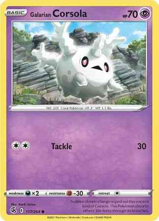 Galarian Corsola - 117/264 - Common [SWSH8-117] [Non-Holo]