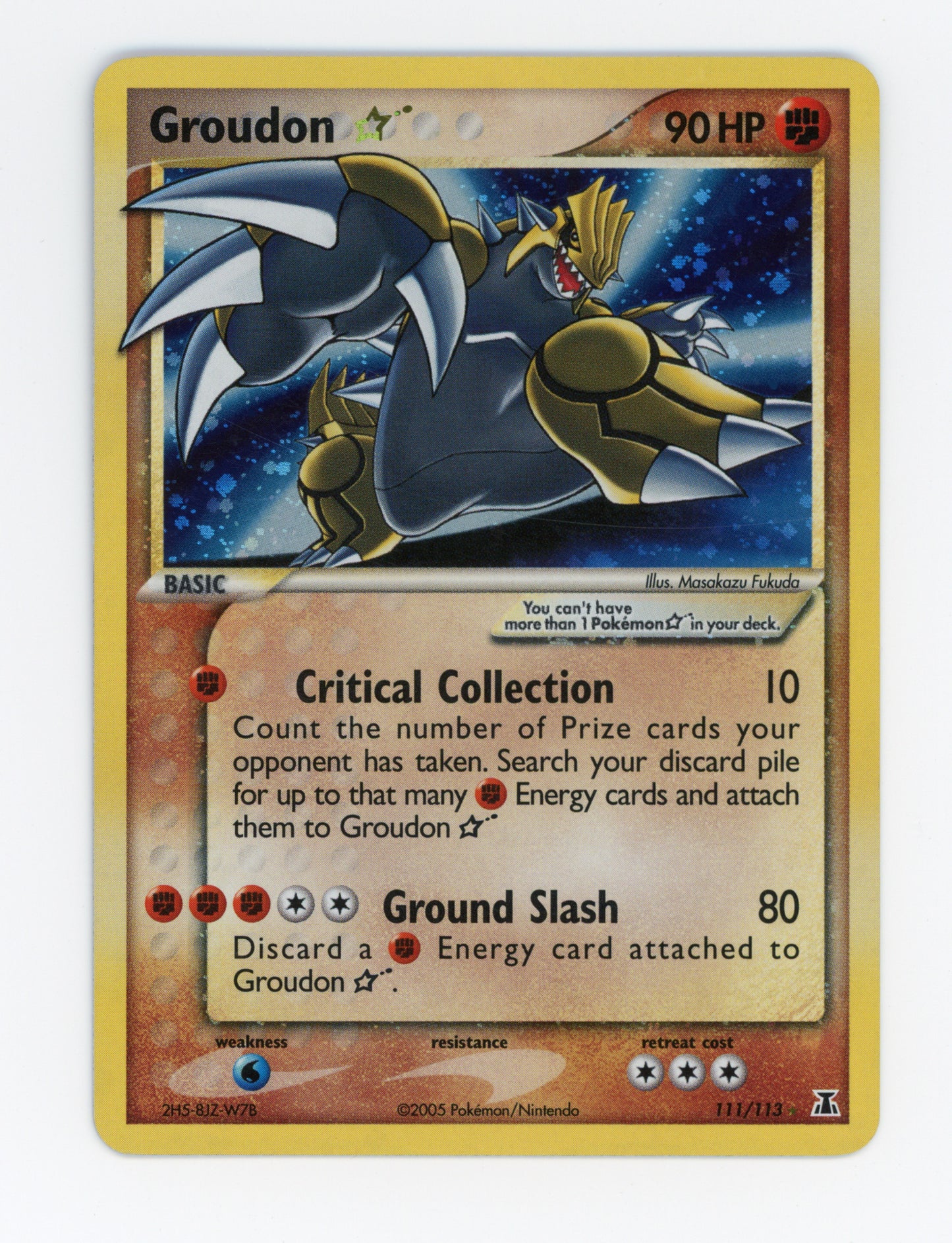 Groudon Star — Rare Holo — ID 18103