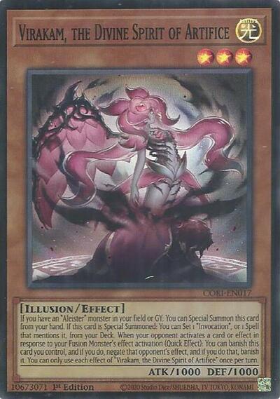 Virakam, the Divine Spirit of Artifice - CORI-EN017 - Super Rare - 1st Edition