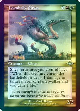 Lavabelly Sliver [29] [Retro Frame] [Modern Horizons 1 Timeshifts] [Etched Foil]