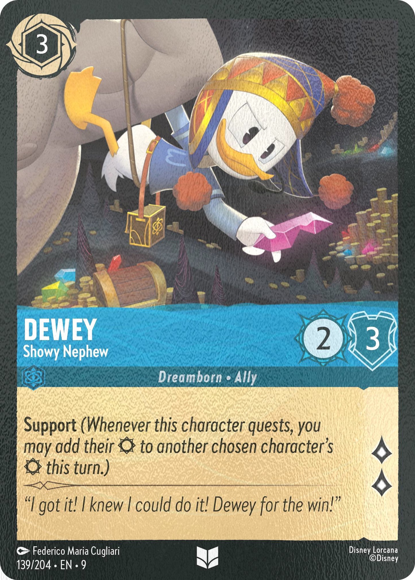 Dewey - Showy Nephew - 139/204 [Fabled] [Cold Foil]