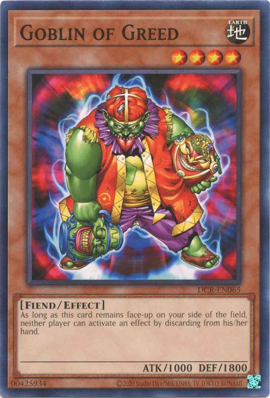 Goblin of Greed - 25th Anniversary - DCR-EN065 - Common - Unlimited