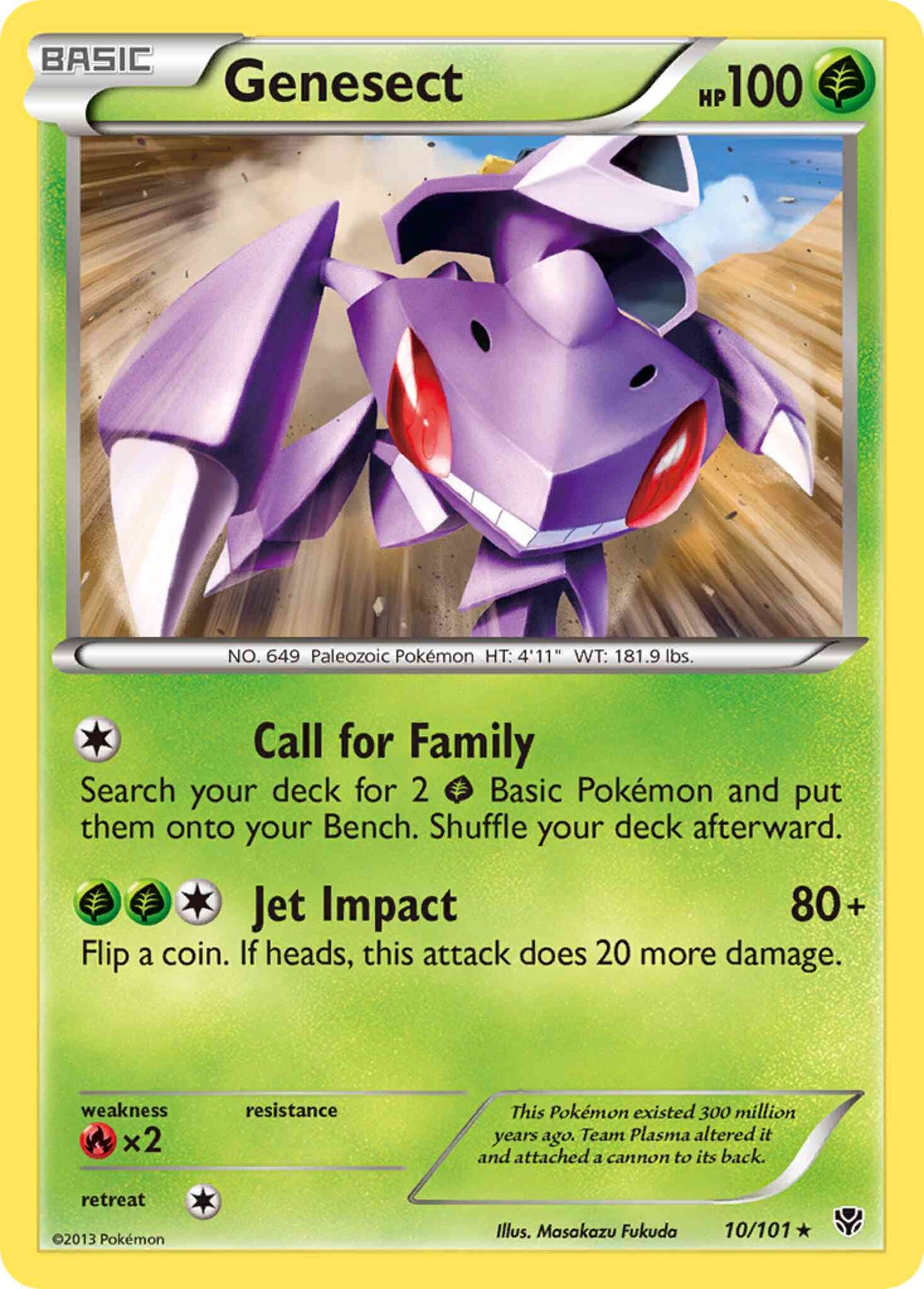 Genesect - 10/101 - Rare [bw10-10] [Reverse Holo]