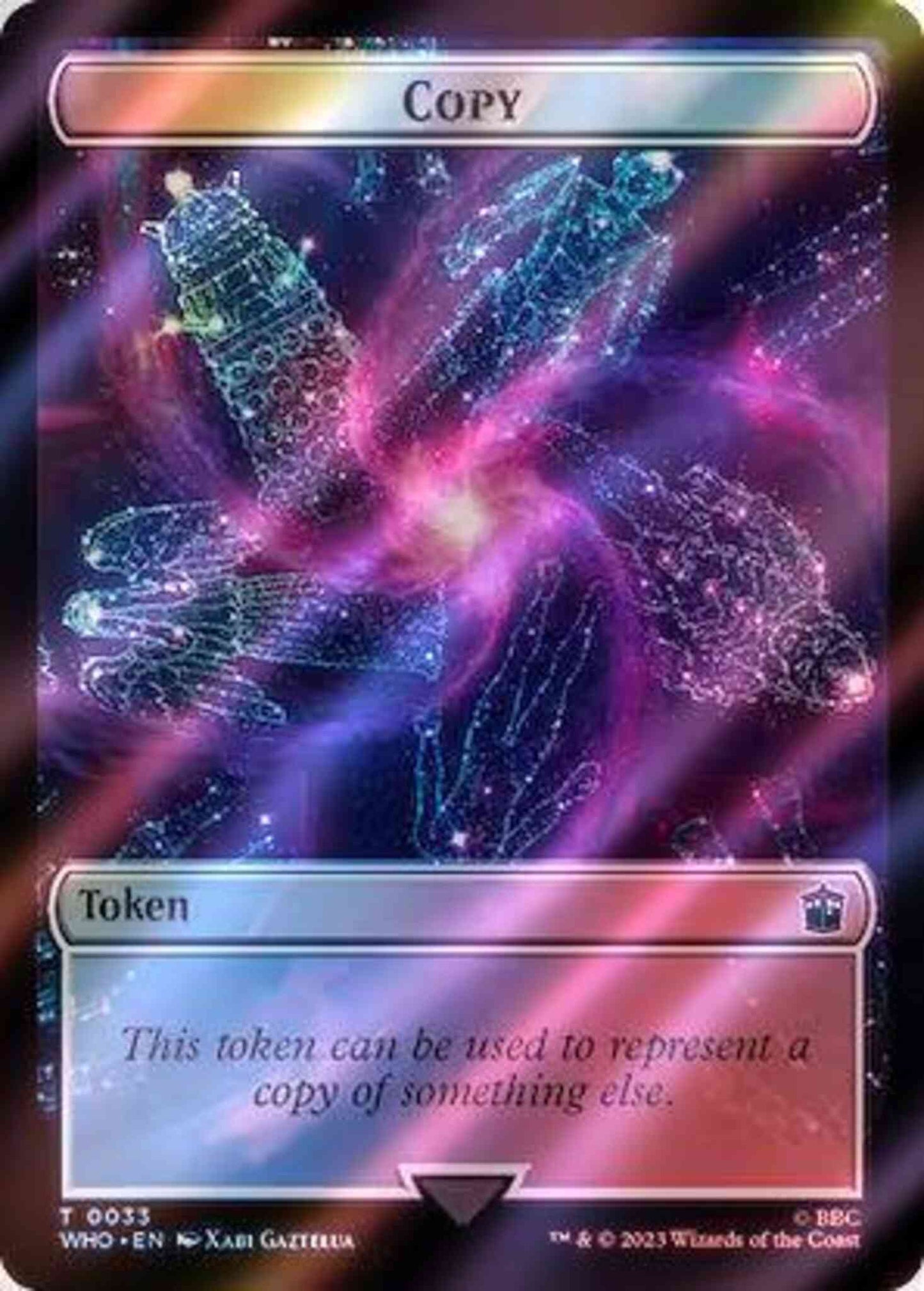 Copy Token (33) // Treasure Token (62) [Universes Beyond: Doctor Who: Tokens] [Surge Foil]