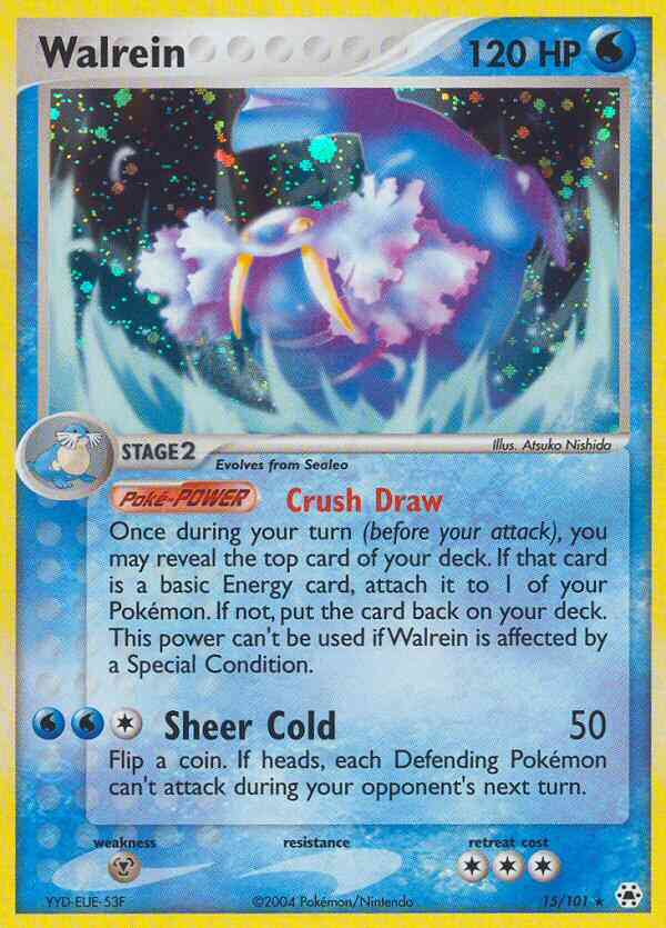 Walrein - 15/101 - Rare Holo [ex5-15] [Reverse Holo]