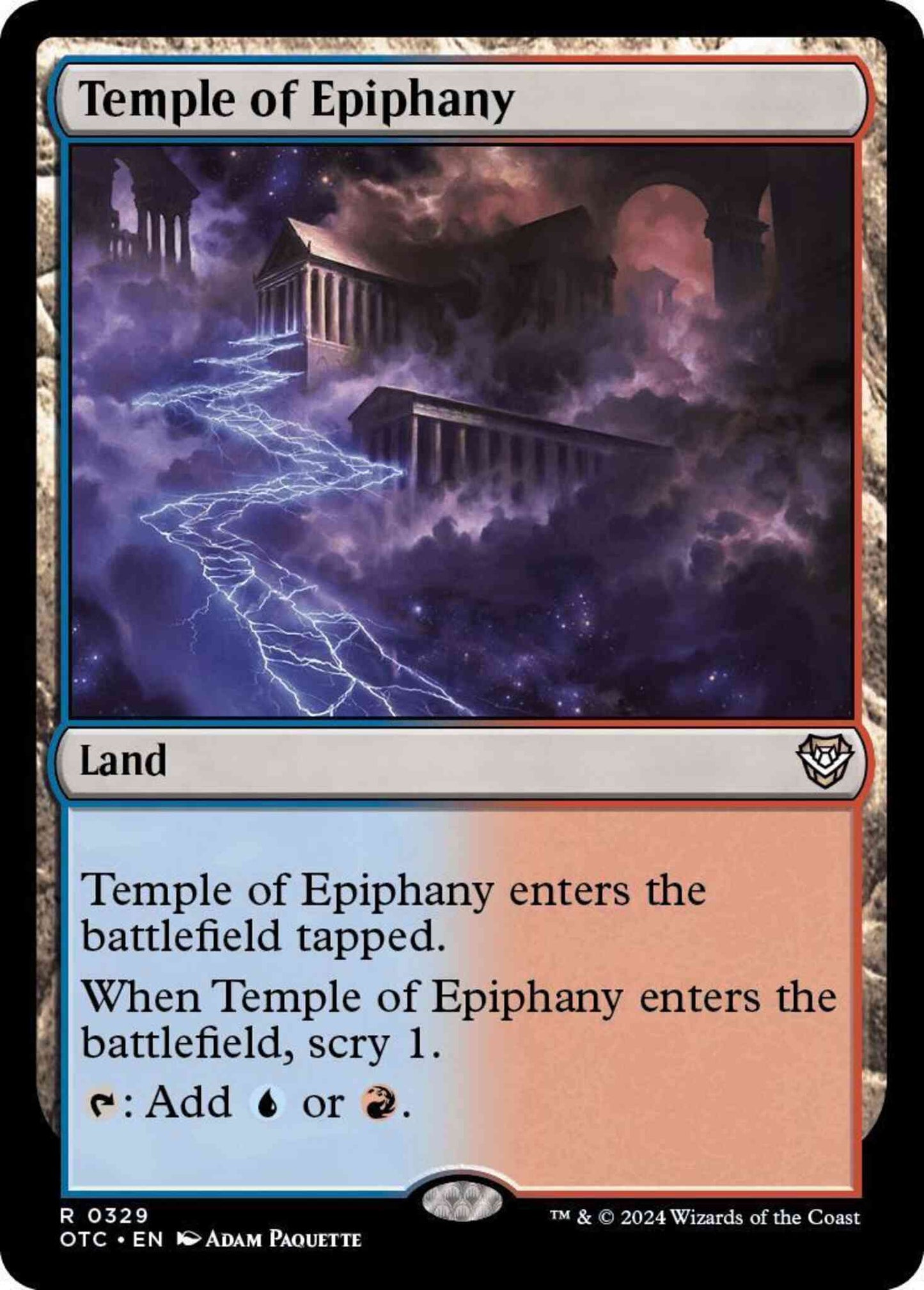 Temple of Epiphany [329] [Outlaws of Thunder Junction: Commander] [Non-Foil]