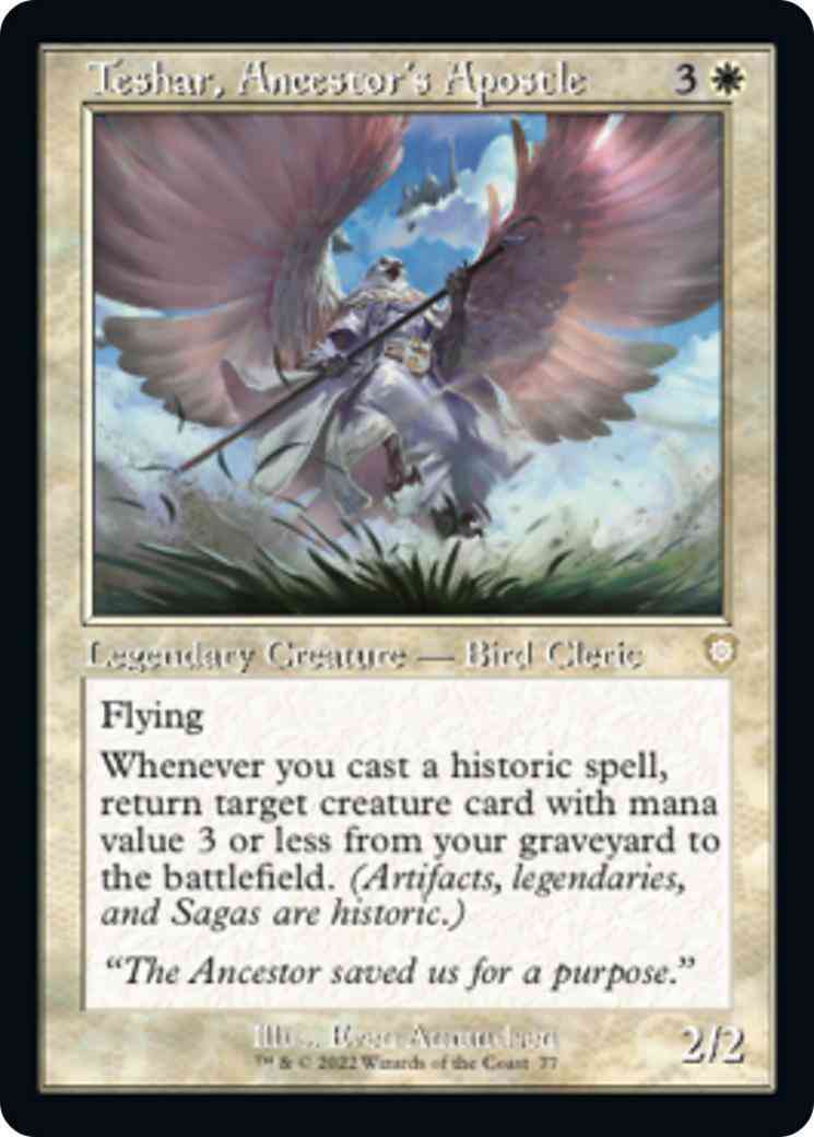 Teshar, Ancestor's Apostle [77] [Retro Frame] [The Brothers' War: Commander] [Non-Foil]