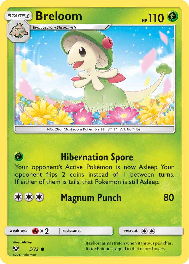 Breloom - 5/73 - Common [sm35-5] [Reverse Holo]