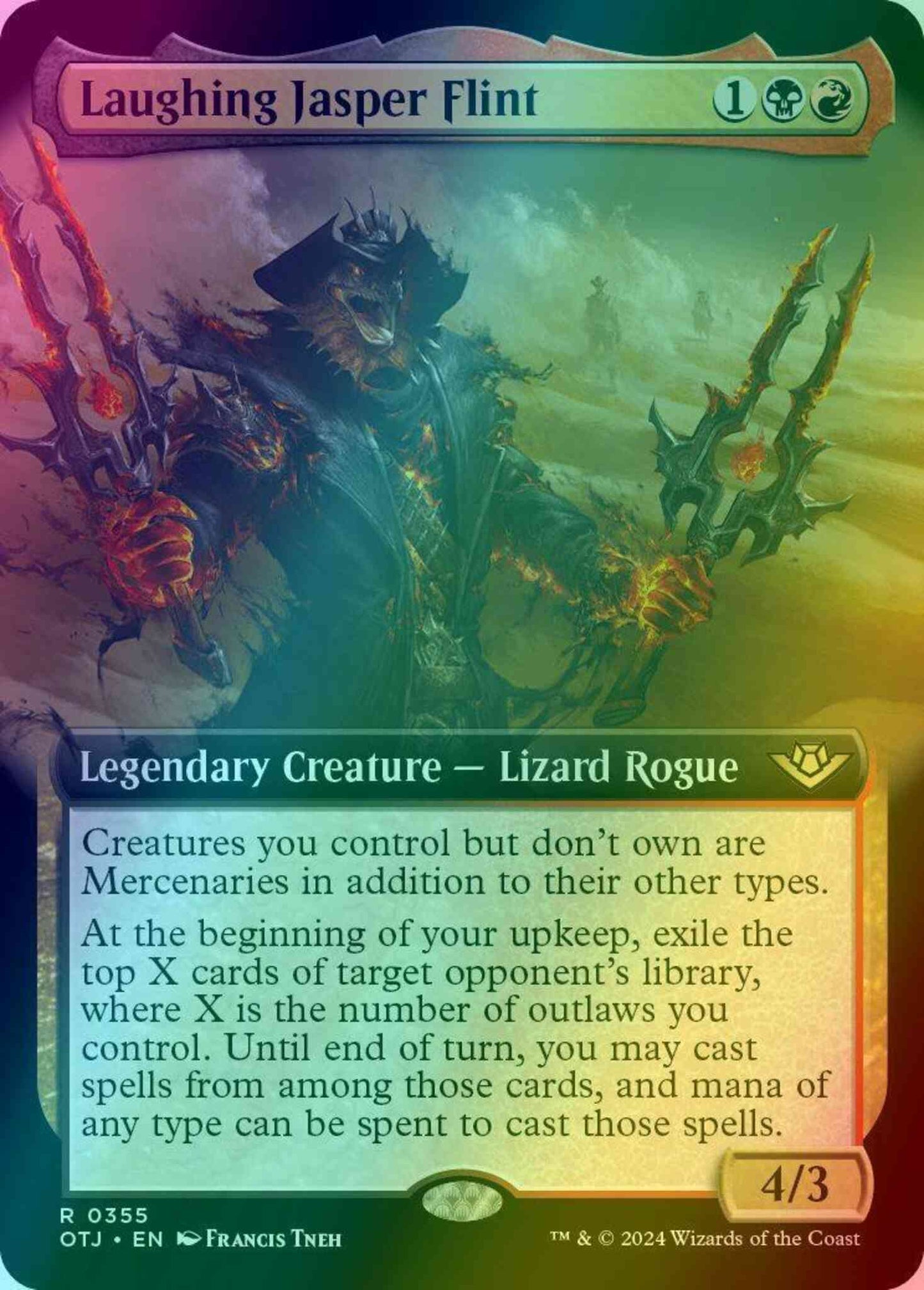 Laughing Jasper Flint [355] [Extended Art] [Outlaws of Thunder Junction] [Foil]