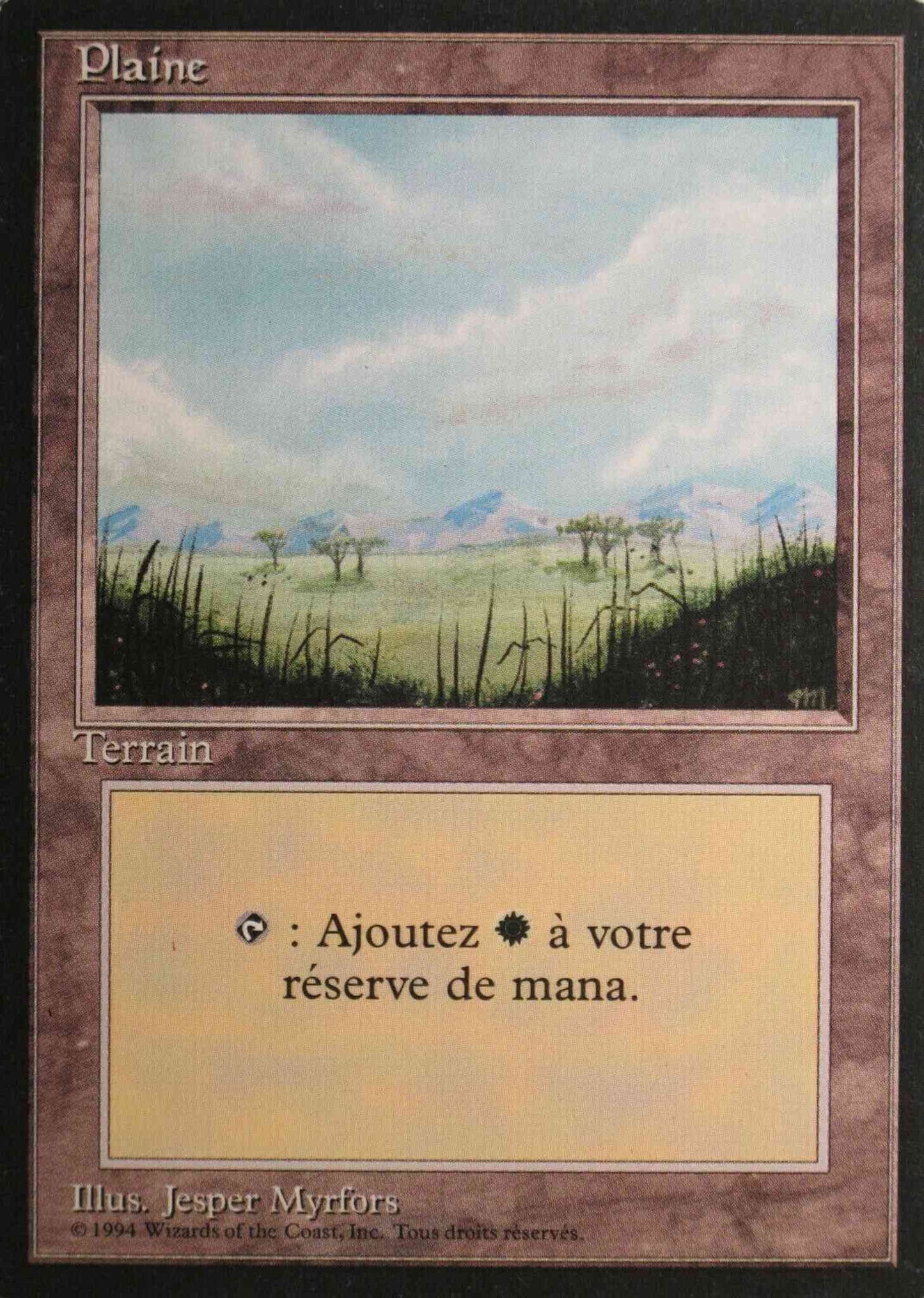 Plains - French [With Trees] [293] [Foreign Black Border: French] [Non-Foil]