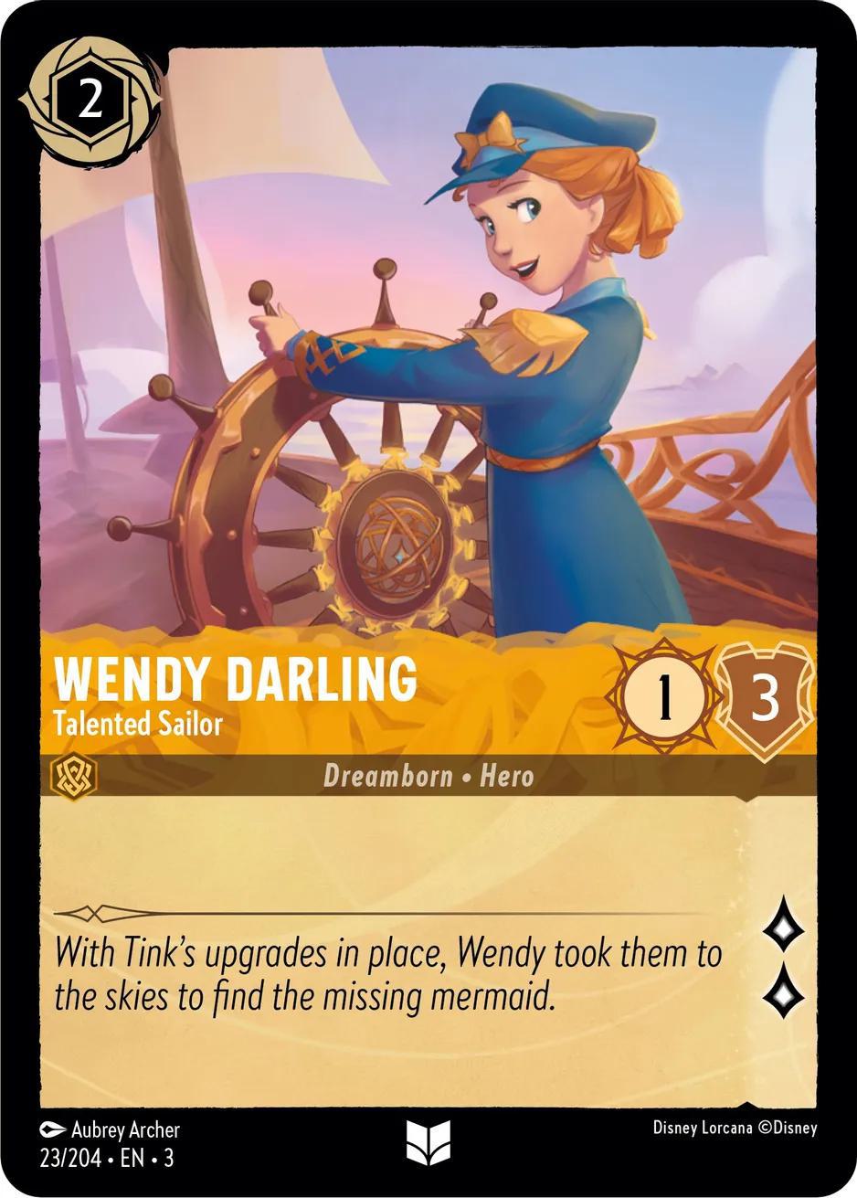Wendy Darling - Talented Sailor - 23/204 [Into the Inklands] [Non-Foil]