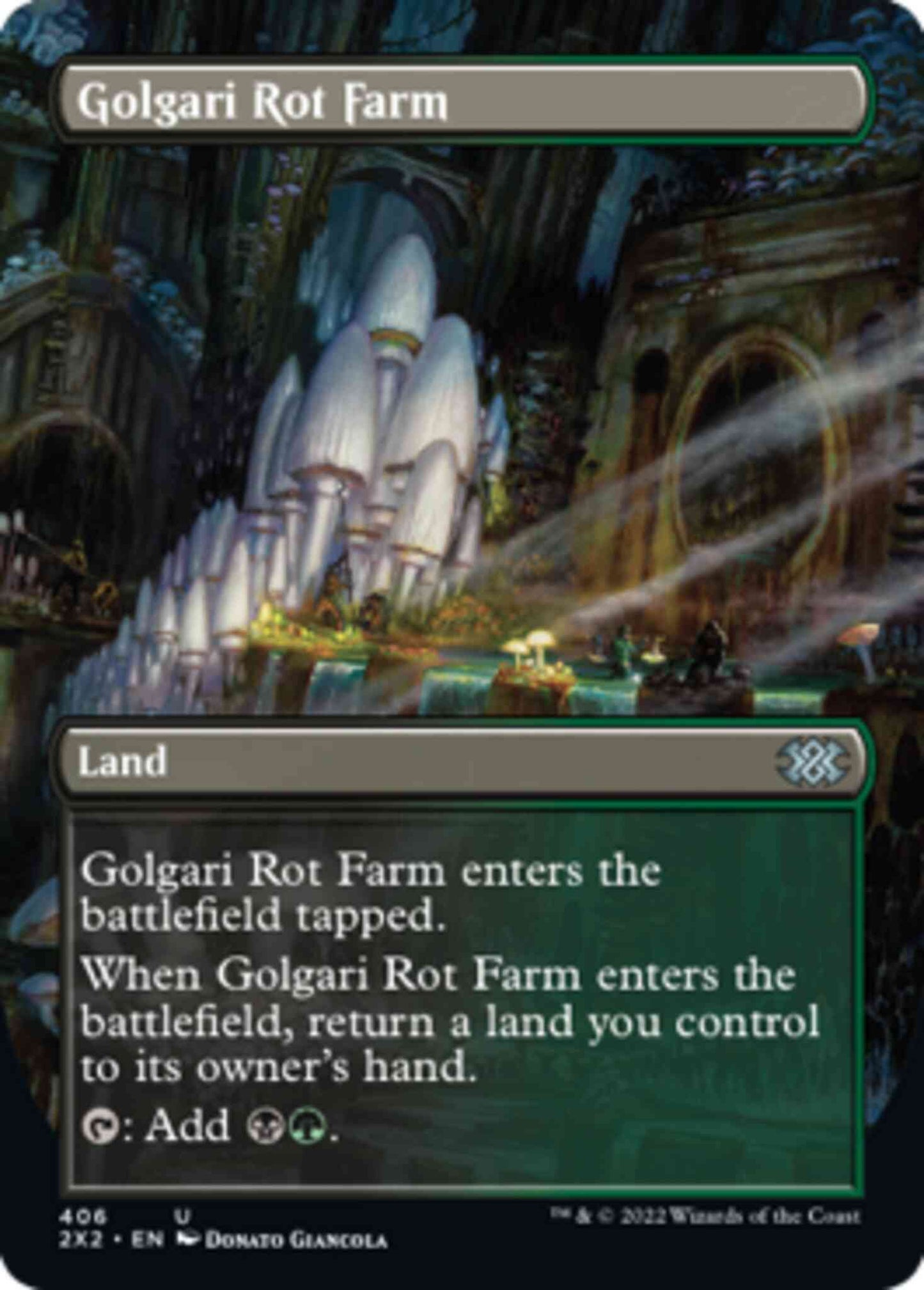 Golgari Rot Farm [406] [Borderless] [Double Masters 2022] [Non-Foil]