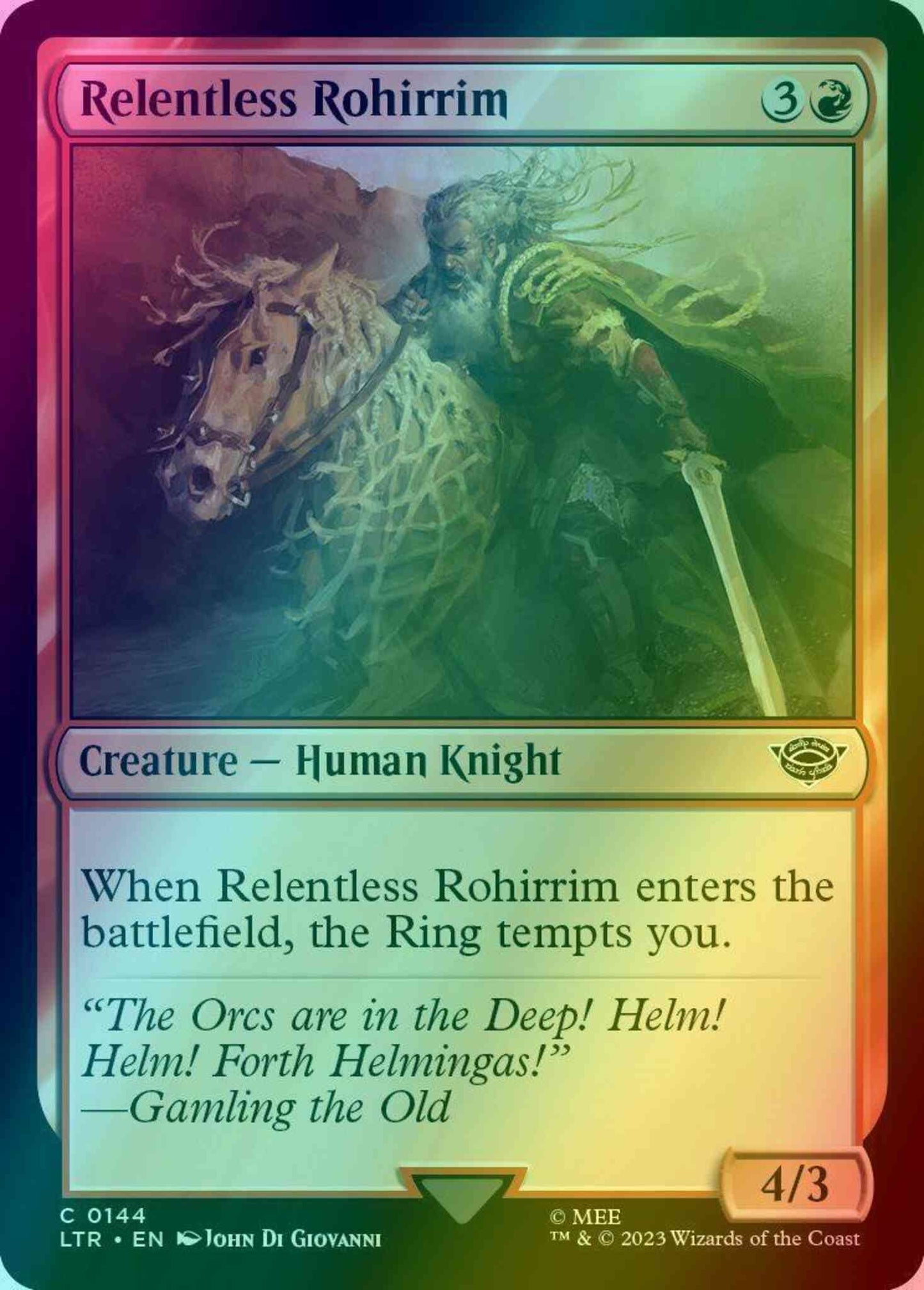 Relentless Rohirrim [144] [The Lord of the Rings: Tales of Middle-earth] [Foil]