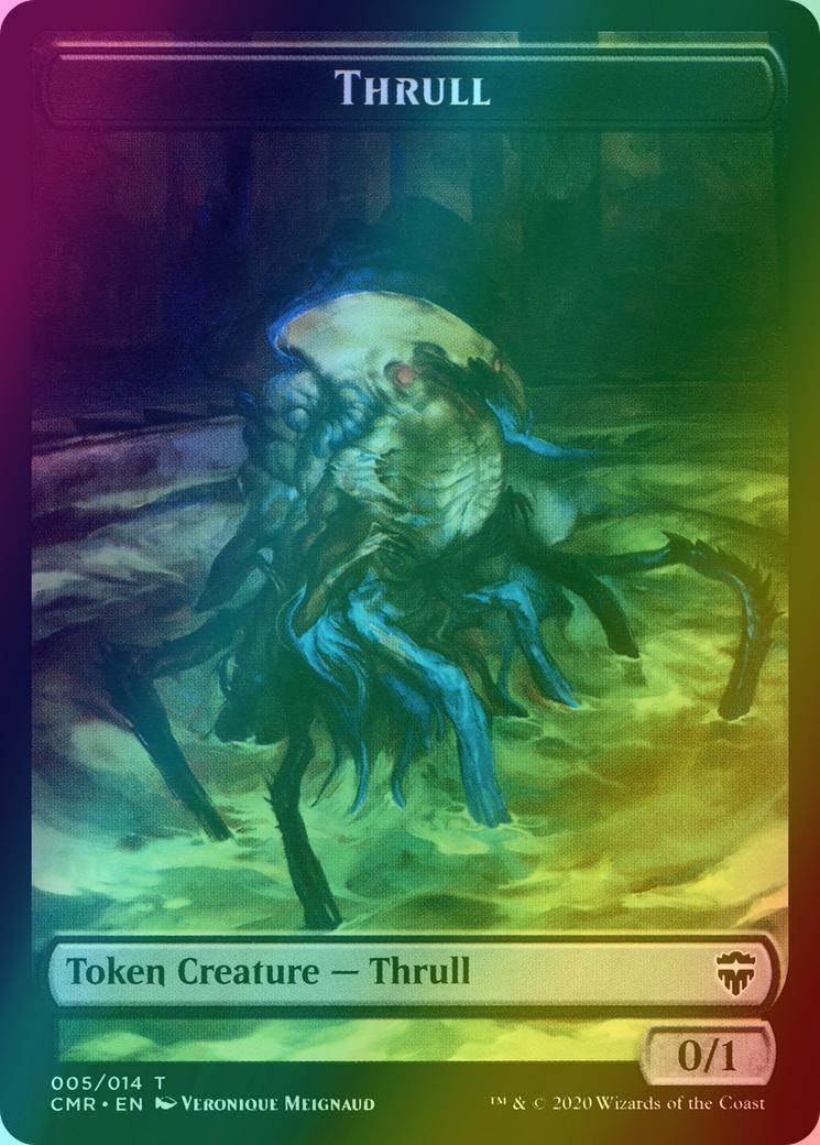 Salamander Warrior Token (04) // Thrull Token (05) [Commander Legends Tokens] [Foil]