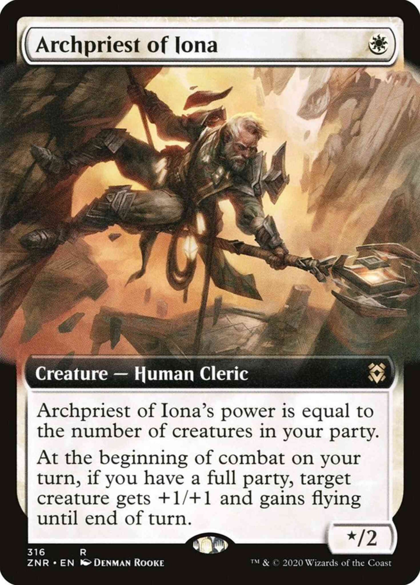 Archpriest of Iona [316] [Extended Art] [Zendikar Rising] [Non-Foil]