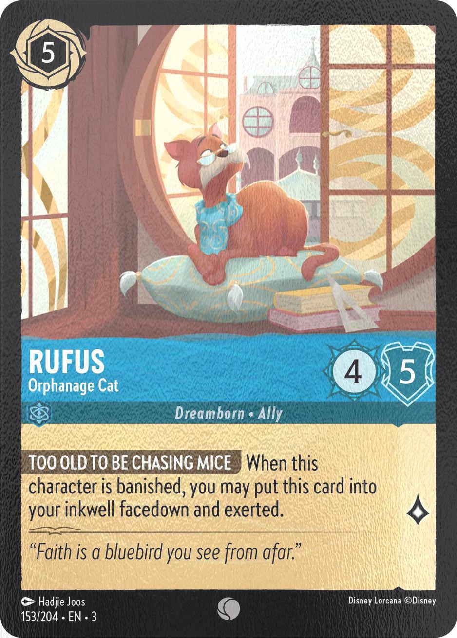Rufus - Orphanage Cat - 153/204 [Into the Inklands] [Cold Foil]