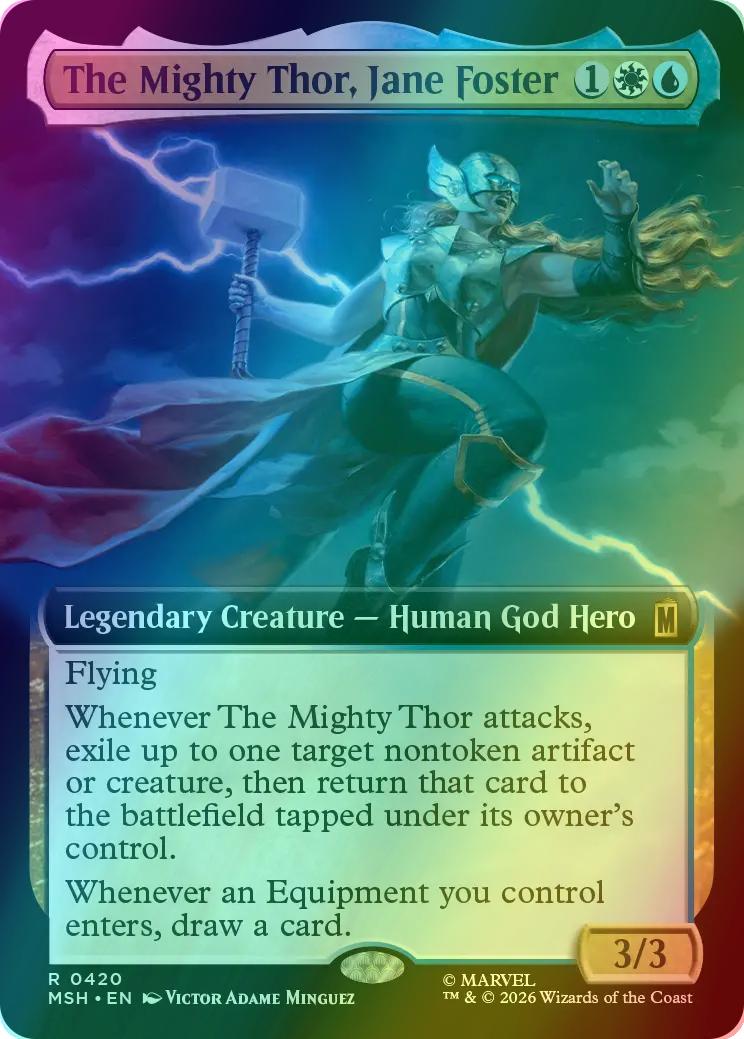 The Mighty Thor, Jane Foster [420] [Extended Art] [Marvel Super Heroes] [Foil]