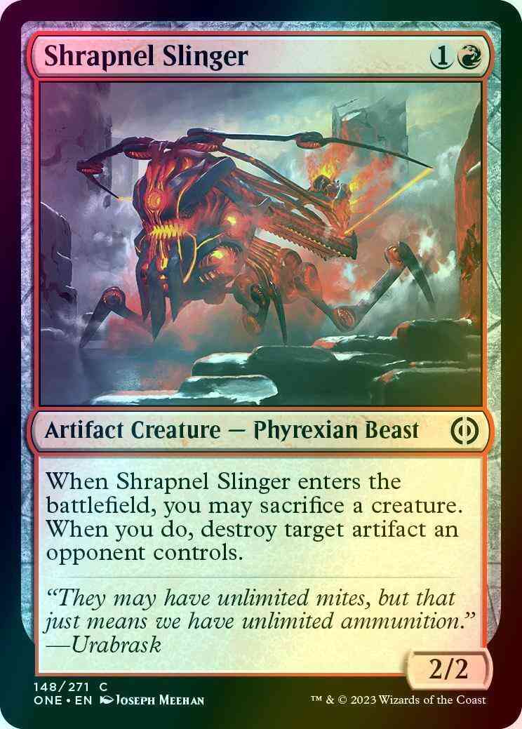 Shrapnel Slinger [148] [Phyrexia: All Will Be One] [Foil]