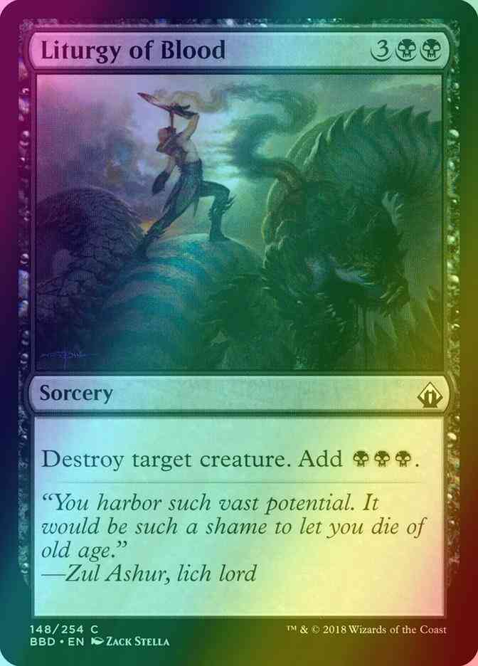 Liturgy of Blood [148] [Battlebond] [Foil]