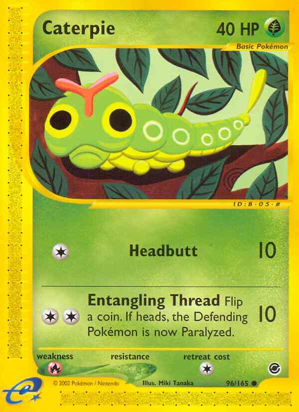 Caterpie - 96/165 - Common [ecard1-96] [Non-Holo]