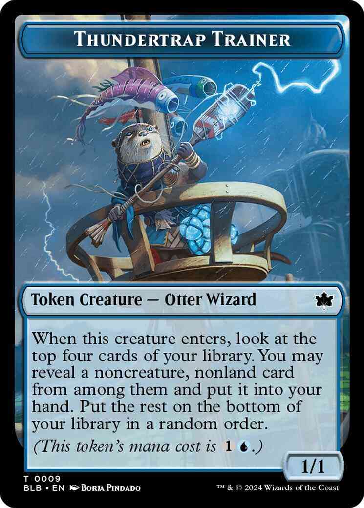 Thundertrap Trainer Token [09] [Bloomburrow: Tokens] [Non-Foil]